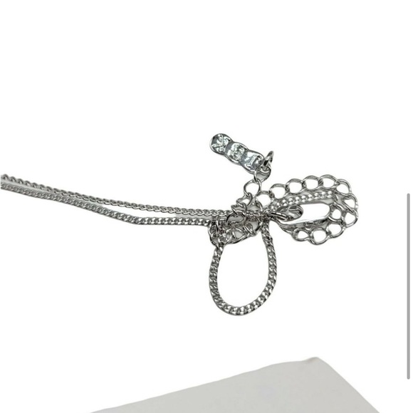 Camrose Kross JBK Clear Rhinestone Starlight Silver Tone Cross - Picture 4 of 4